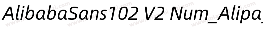 AlibabaSans102 V2 Num_Alipay Md字体转换